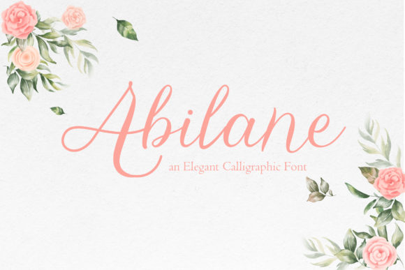 Abilane Script Handwritten Font for Elegant Branding & Printables