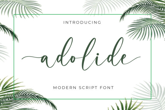 Adolide: A Premium Script Handwritten Font for Real Branding