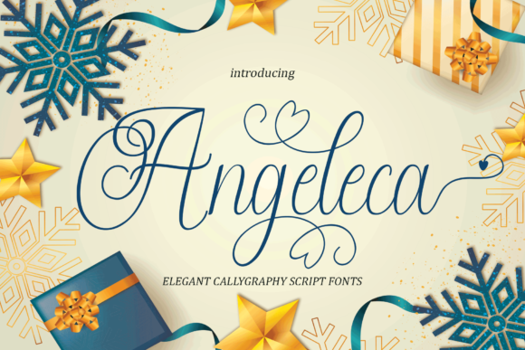 Angeleca Font: Delicate Script Handwritten Fonts for Small Business Branding