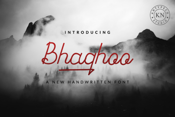Bhaqhoo Font: A Flowing Handwritten Typeface for Makers