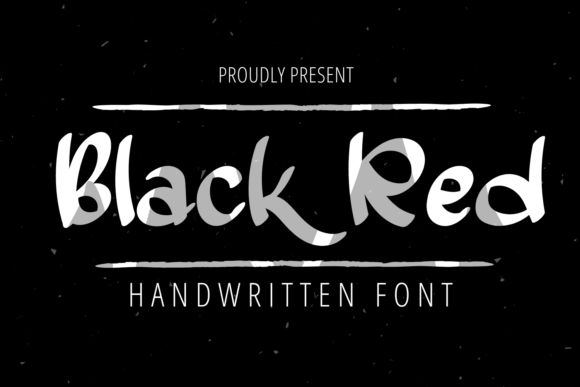 Black Red Font: A Bold & Friendly Script Handwritten Typeface