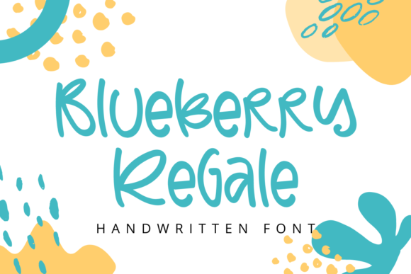 Blueberry Regale: A Script Handwritten Font for Realistic Digital Design
