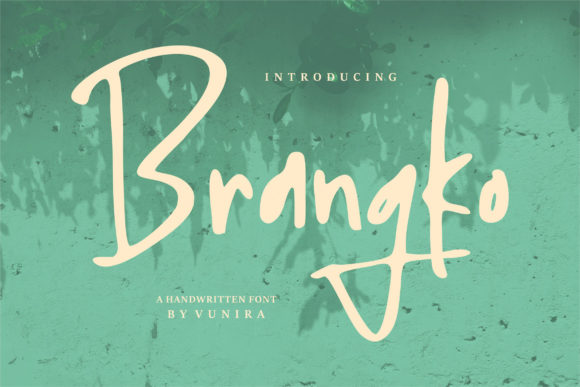 Brangko: A Cute and Relaxed Handwritten Font for Makers