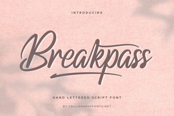Breakpass: A Timeless Script Handwritten Font for Elegant Campaigns
