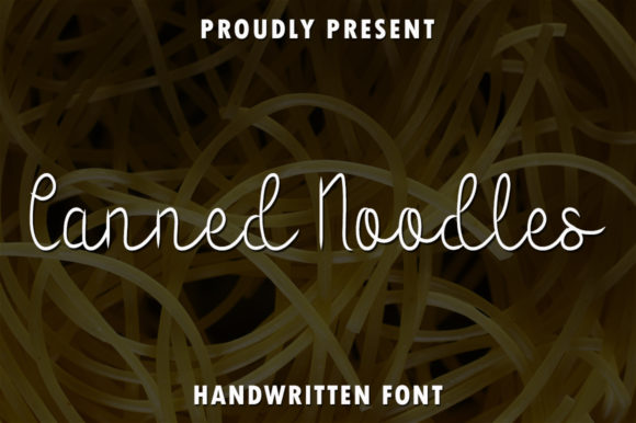 Canned Noodles: A Neat & Flowing Script Handwritten Font for Digital Design
