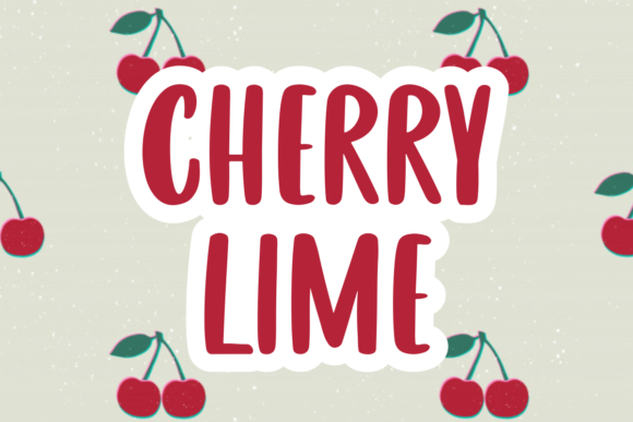 Cherry Lime Font: Bold & Casual Script Handwritten Fonts for Makers