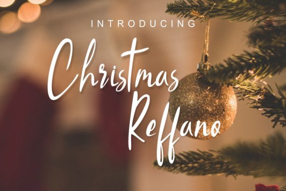 Christmas Reffano: Elegant Script Handwritten Font for Small Business Branding