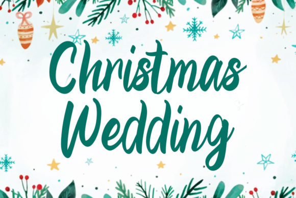 Christmas Wedding Font for Elegant Branding
