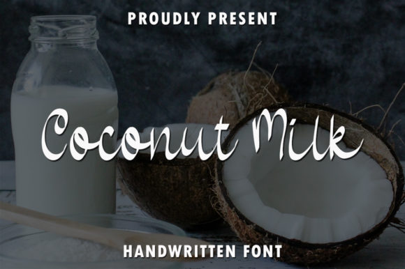 Coconut Milk: A Romantic Script Handwritten Font for Editorial Design