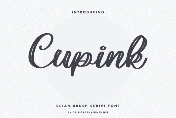 Cupink: A Textured Brush Calligraphy Font for Thoughtful Design