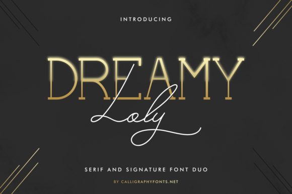 Dreamy Loly: A Luxurious Script Handwritten Font for Elegant Branding