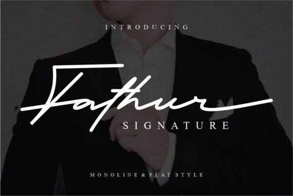 Fathur: A Modern Script Handwritten Font for Digital Design