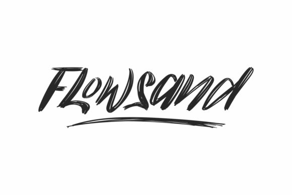 Flowsand Font for Creative Projects