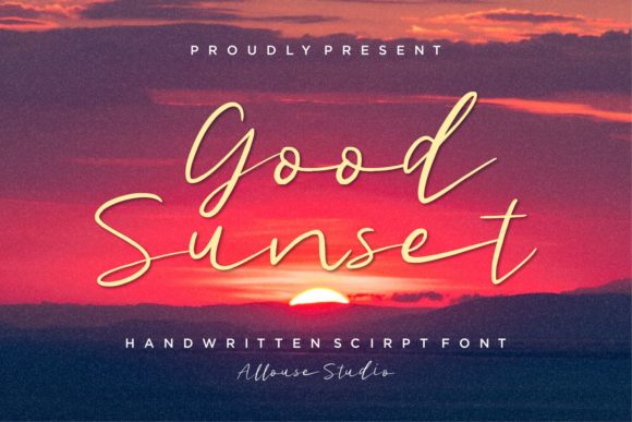 Good Sunset: A Refined Script Handwritten Font for Elegant Design