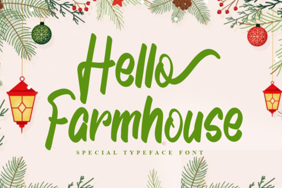 Hello Farmhouse: A Cursive Handwritten Font for Warm, Friendly Designs