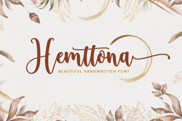 Hemttona: A Romantic Script Handwritten Font for Small Business Branding