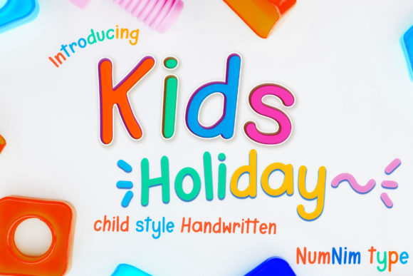 Kids Holiday Script Handwritten Font for Joyful Branding