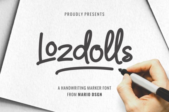 Lozdolls: A Bold Handwritten Font for Real Business Branding