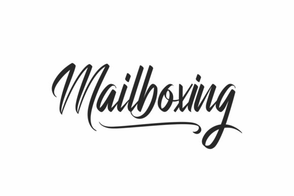 Mailboxing Font: A Brushed Handwritten Typeface for Fashion and Editorial Design