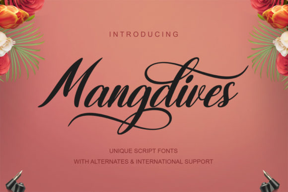 Mangdives Script Handwritten Font for Elegant Campaigns