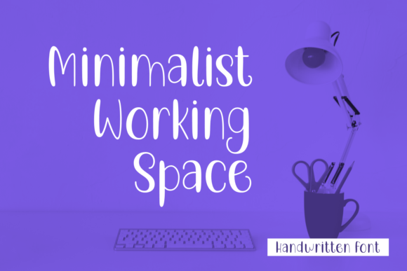 Minimalist Working Space: A Balanced Script Handwritten Font for Digital Design