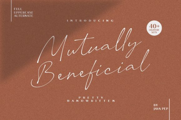 Mutually Beneficial Script Handwritten Font for Makers