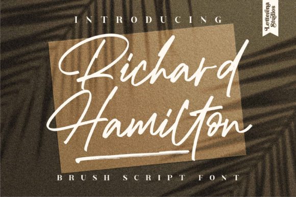 Richard Hamilton Script Handwritten Font for Makers