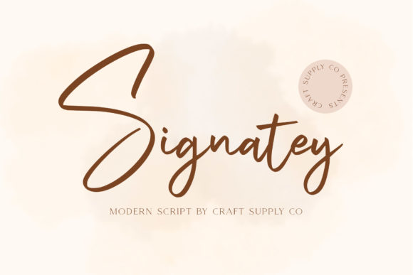 Signatey: A Modern Handwritten Font for Makers