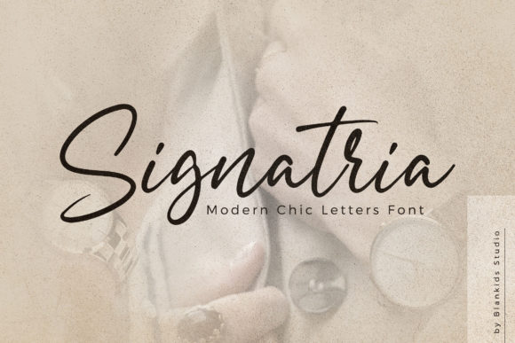 Signatria: A Casual Script Handwritten Font for Makers