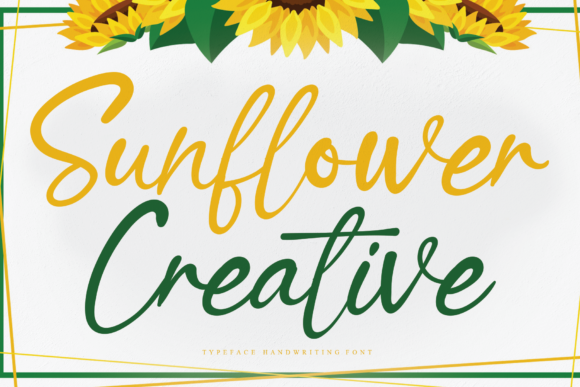 Sunflower Creative: An Elegant Script Handwritten Font for Branding