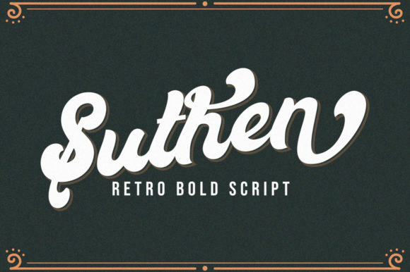 Suthen: A Retro Bold Handwritten Font for Confident Branding