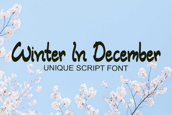 Winter in December: A Playful Script Handwritten Font for Editorial Design